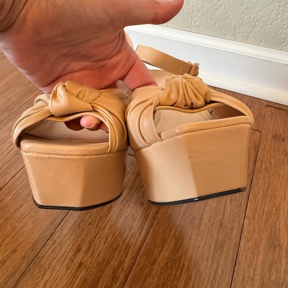 Revolve Brooklyn Heel in Nude RAYE Ankle Strap Platform Size 9.5 - Picture 7 of 13